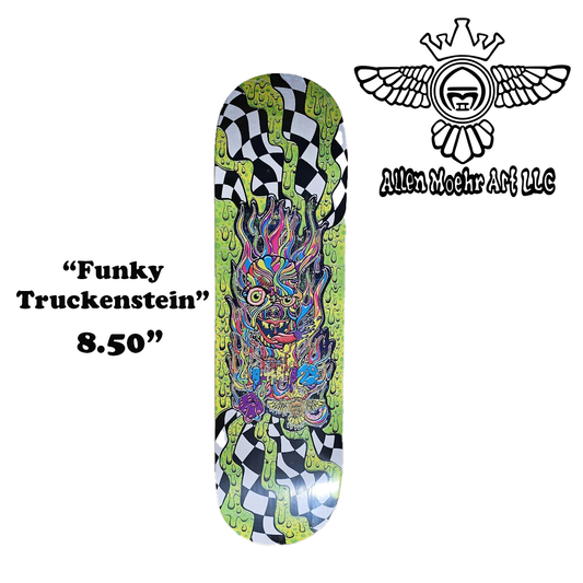 "Funky Truckenstein" 8.50 Skateboard Deck